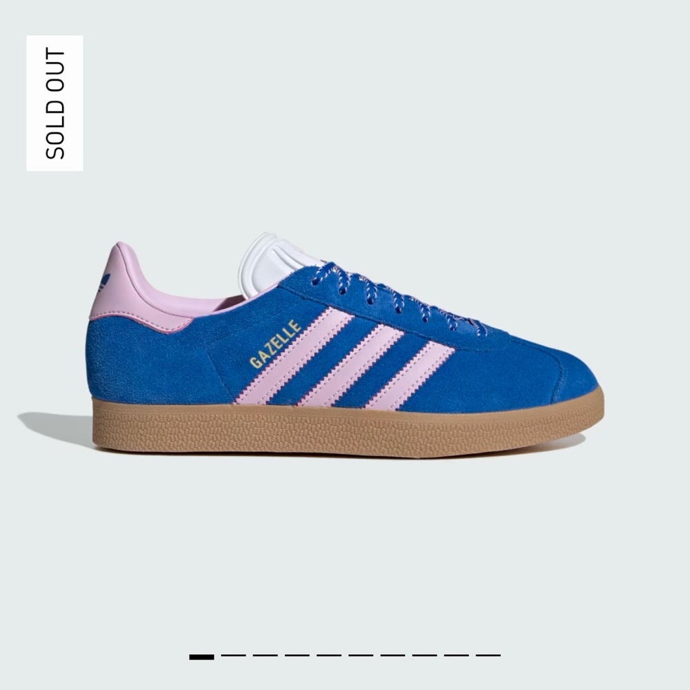 ✨NWT✨ Adidas Gazelle Sneakers, blue and pink - Picture 3 of 8